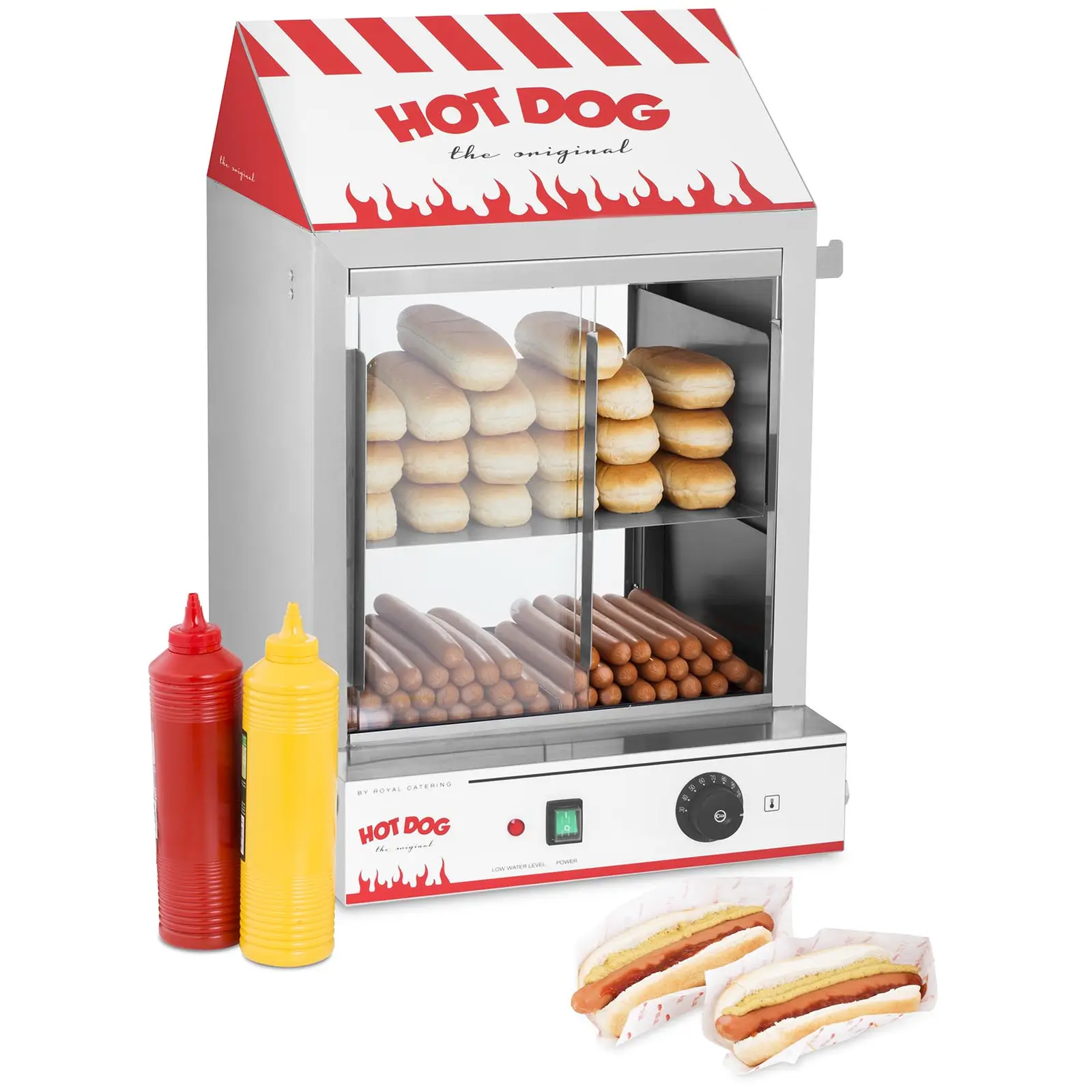 Hotdog-dampkoker - 2000 W