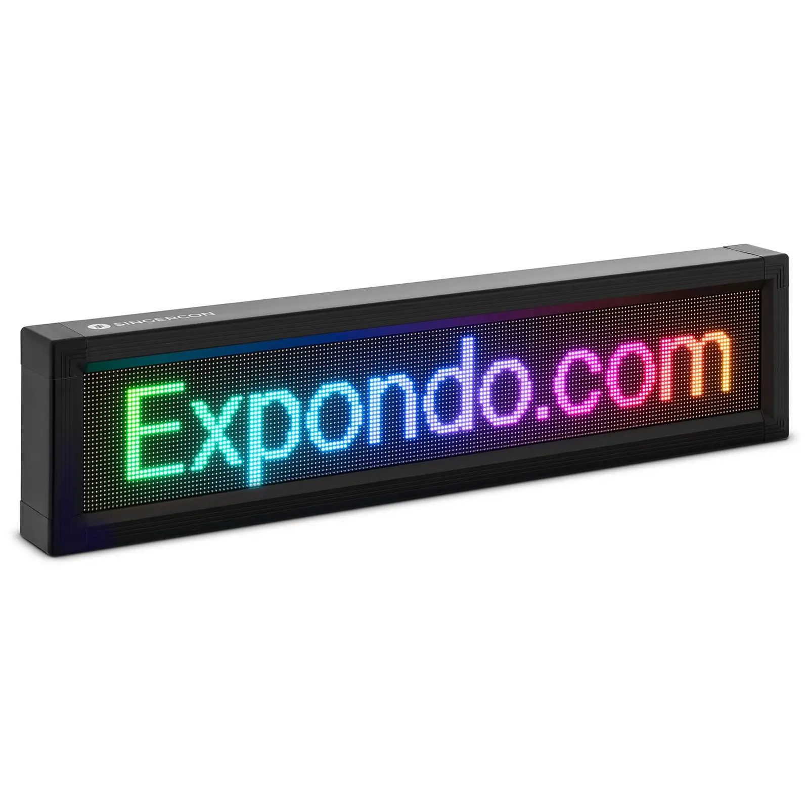 LED-reklameskilt - 192 x 32 fargede lysdioder - 67 x 19 cm - programmerbar via iOS og Android