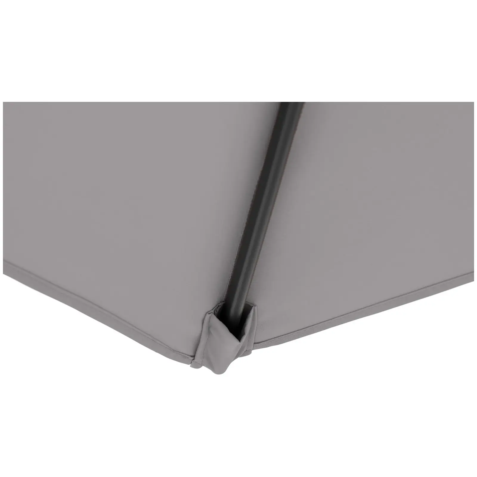 B-varer Hengeparasoll - mørkegrå - rektangulær - 250 x 250 cm - kan skråstilles