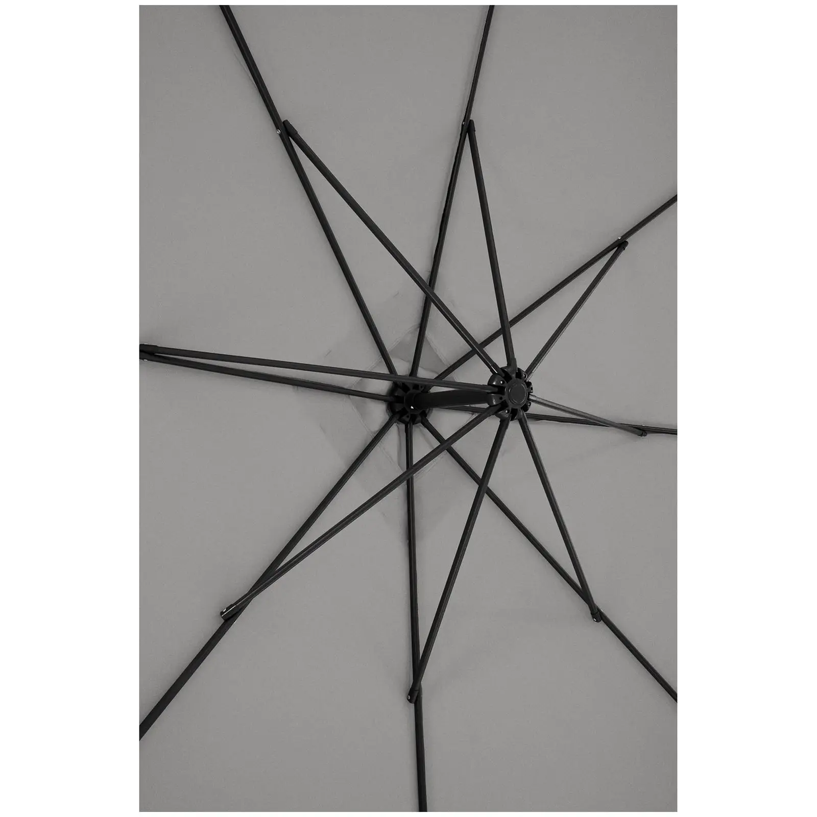 B-varer Hengeparasoll - mørkegrå - rektangulær - 250 x 250 cm - kan skråstilles