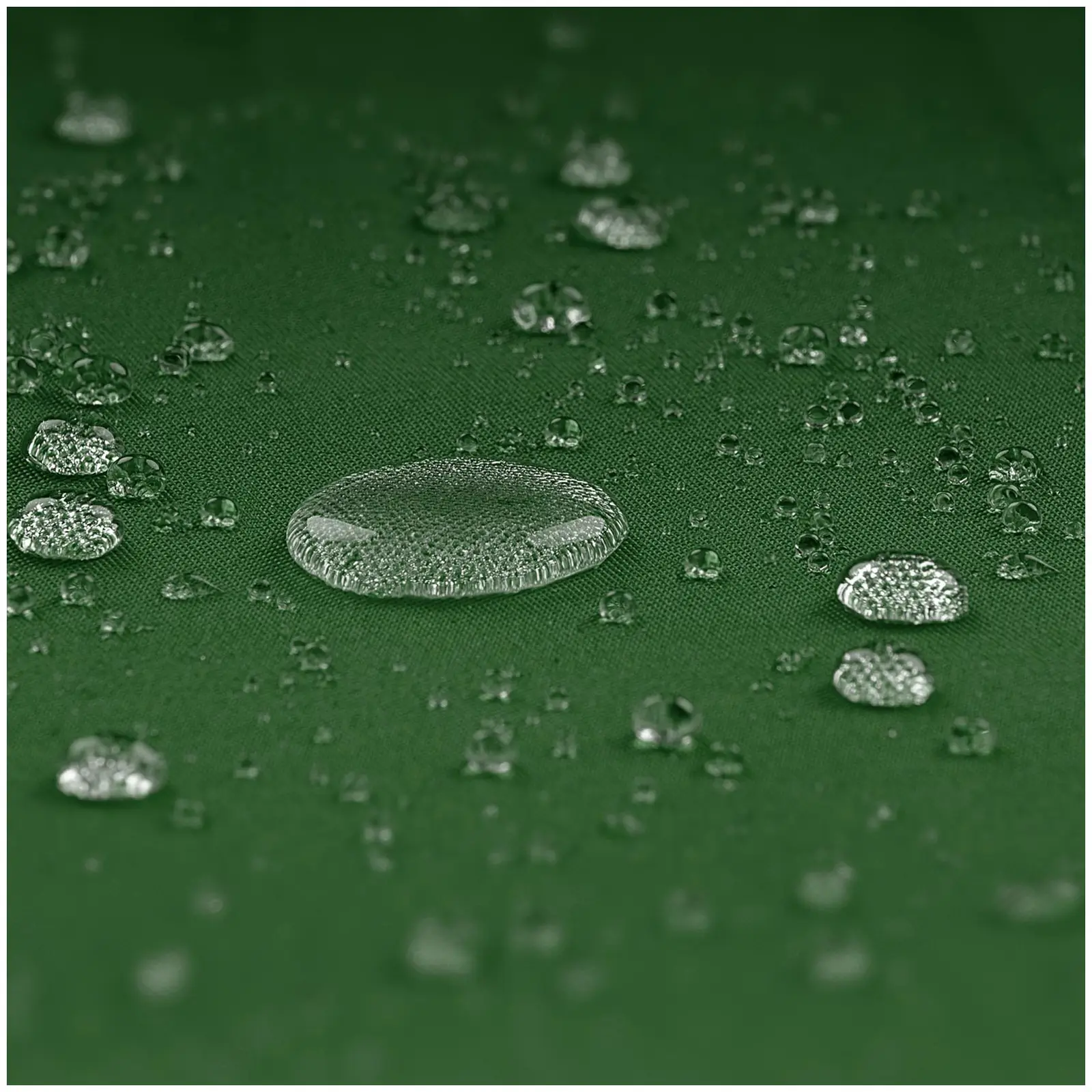 B-varer Parasoll med LED - grønn - rund - Ø 300 cm - kan skråstilles