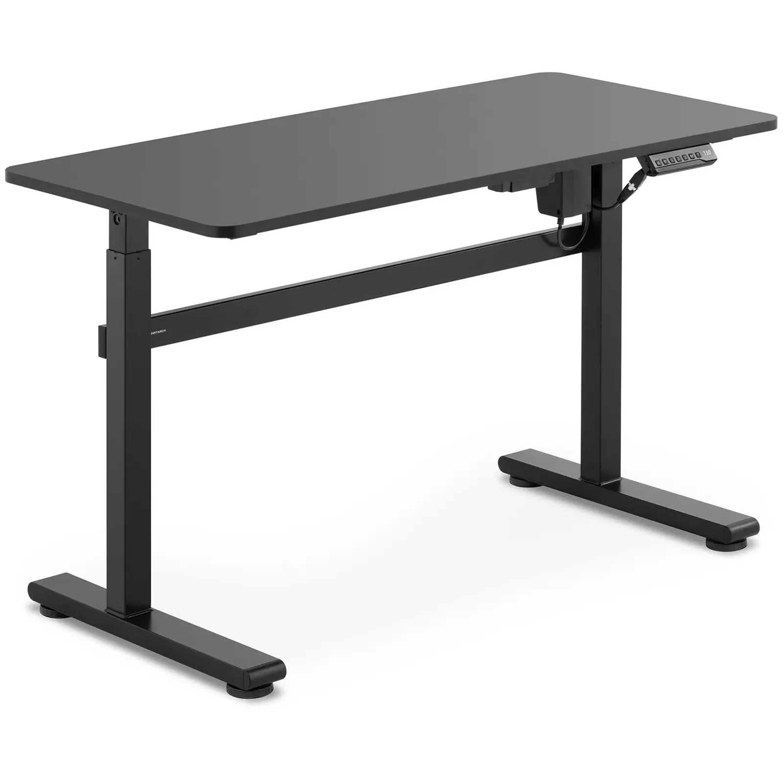 Sitt-stå skrivebord – 1180 x 580 mm – Pulverlakkert stål