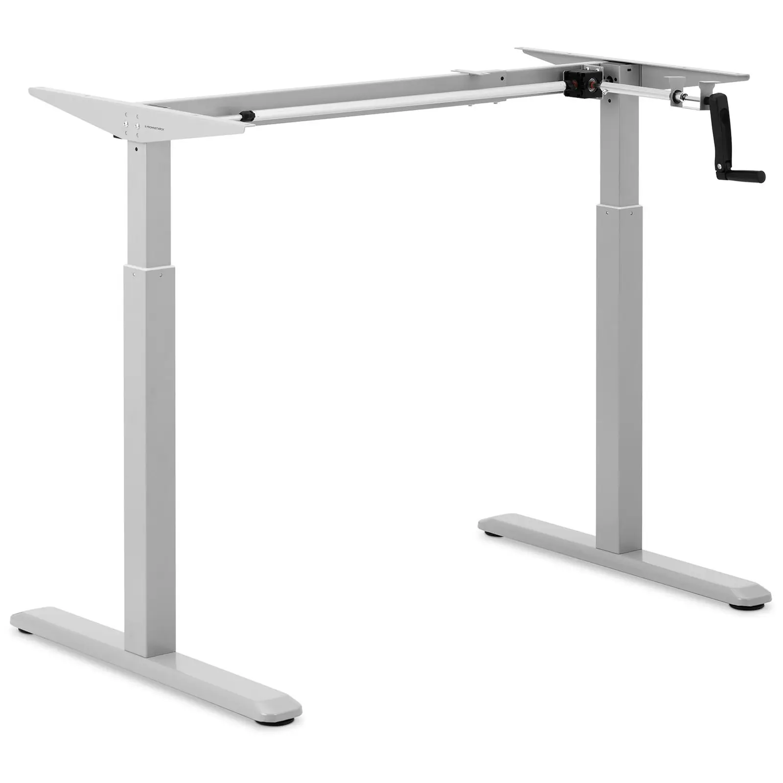 Skrivebordsramme - høydejusterbar - manuell - 70 kg - grå